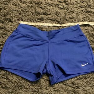 Nike Women's Athletic Shorts in Vibrant Blue dry fit